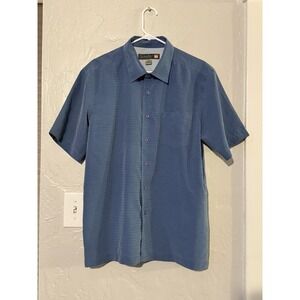 Quicksilver Waterman Collection Short Sleeve Button Up Hawaiian Men's Medium